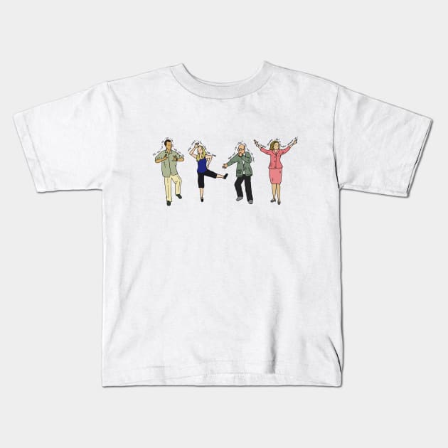 Arrested Development - chicken dance Kids T-Shirt by JennyGreneIllustration